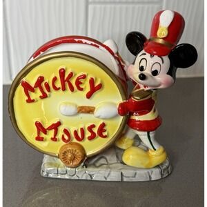 RARE Vintage 1950th Disney MICKEY MOUSE PARADE BAND LEADER Figurine Japan 6"H